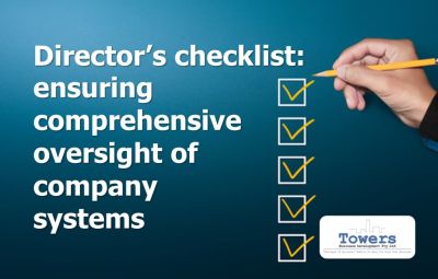 Director’s checklist: ensuring comprehensive oversight of company systems